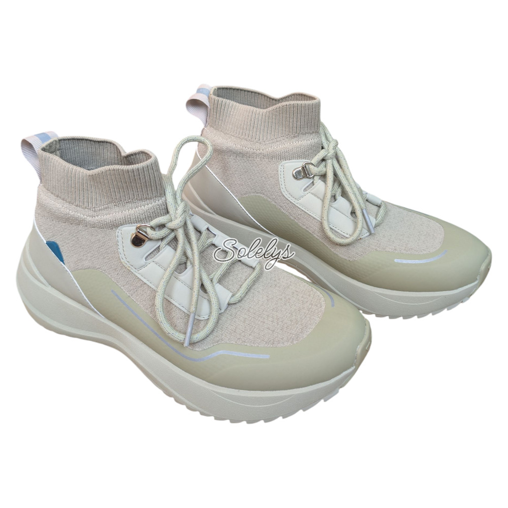 Vessi Stormburst Womens 8 Boreal Green High Top Waterproof Knit Sneaker Boot
